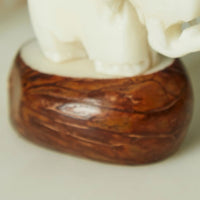 Mini Tagua Ivory Elephant Figurine