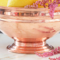 Large Copper Footed Bowl