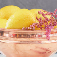 Large Copper Footed Bowl