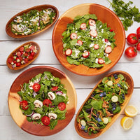 Large Mahogany Salad Bowl