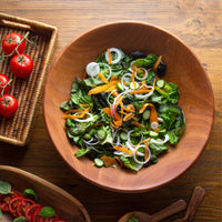 Oversized Mahogany Salad Bowl