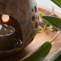 Stone Pot Tealight Candle Oil Diffuser