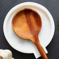 Gray Marble Spoon Rest, Big Spoon Rest for Stove Top, Decorative Marble Kitchen Accessories