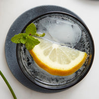 Lattice Gray Stone Coasters Set