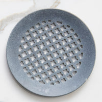 Lattice Gray Stone Coasters Set