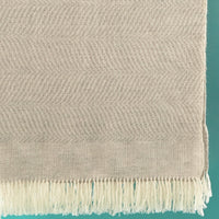 Gray Wool Throw Blanket