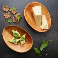 Acacia Wood Small Plates Set