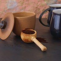 Rwanda Hand Carved Natural Beige Musave Wood Coffee Scoop