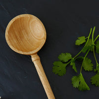 Rwanda Hand Carved Natural Beige Musave Wood Round Spoon