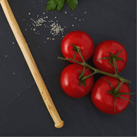 Rwanda Hand Carved Natural Beige Musave Wood Round Slotted Spoon