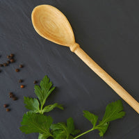 Rwanda Hand Carved Natural Beige Musave Wood Paddle Spoon