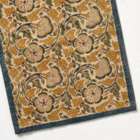 Kalamkaari Beige Floral 72 x 14 Table Runner