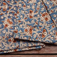 Kalamkaari Blue Floral 20 x 20 Napkin Set