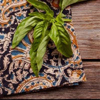 Kalamkaari Black Paisley 20 x 20 Napkin Set