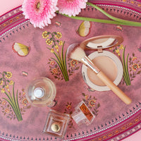 Pink Butterfly Tray and Holder Set