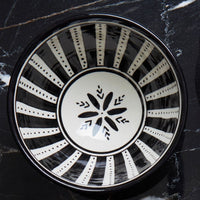 Black Arabesque Ceramic Snack Bowls