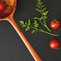 Nicaragua Tropical Natural Wood Strainer Spoon