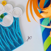Quilled Paper Birthday Greeting Card
