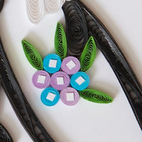 Quilled Paper Penguin Wedding Greeting Card