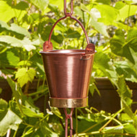 Copper Pails Rain Chain 8.5 ft