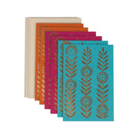 Gold Motif Greeting Card Set of 6