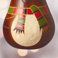 Mini Gourd Holiday Reindeer Ornament