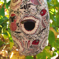 Red Spring Motif Gourd Bird House