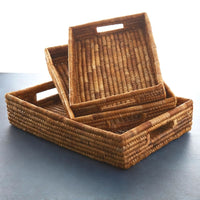 Banana Leaf Fruit Bread Office Rectangle Tray Set