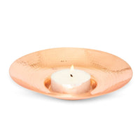 Copper Hand Hammered Tea Light Holder