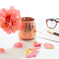 Small Hand Hammered Copper Vase