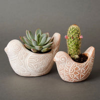 Small Terracotta Bird Pot