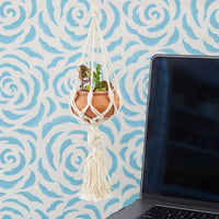 Mini Macrame Terracotta Hanging Pot