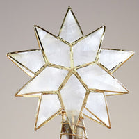Small Gold Capiz Shell Star Tree Topper