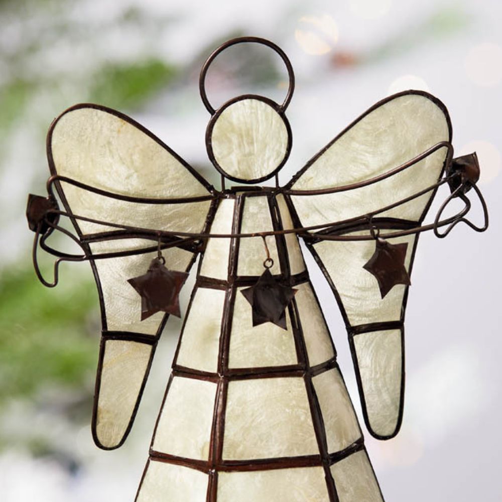 Capiz Shell Angel Tree Topper