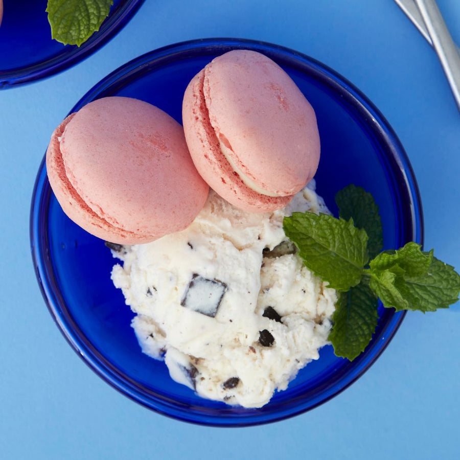 Hebron Glass Blue Icecream Bowl Set