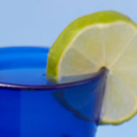 Hebron Glass Blue Shot Glasses