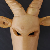 Large Wood Antelope Wall Hanging