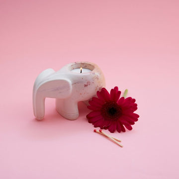 Kisii Stone Elephant Tealight Holder