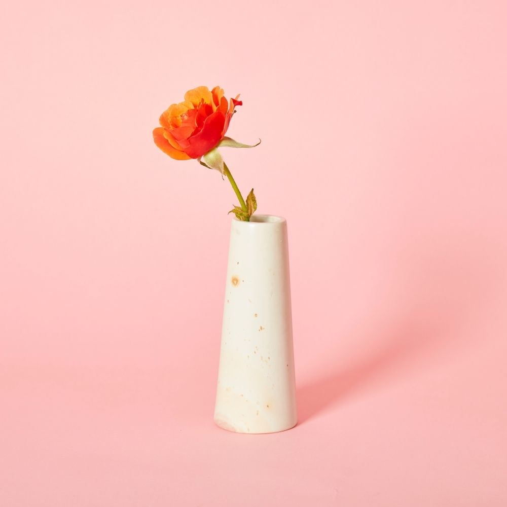 Kisii Stone Tall Natural Bud Vase Succulent Pot