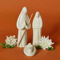 Kisii Stone Natural Nativity Holy Family Set