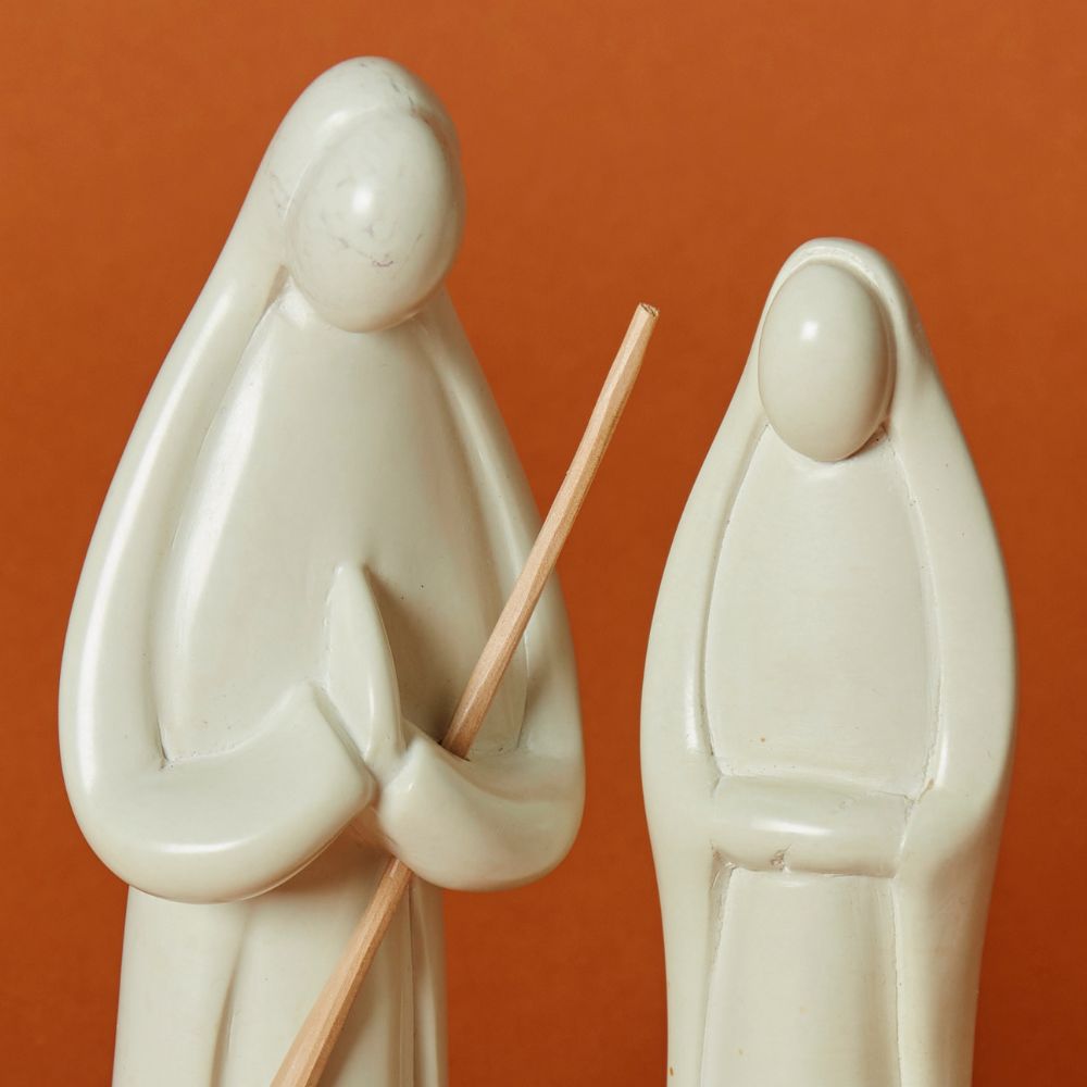 Kisii Stone Natural Nativity Holy Family Set
