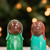 Kisii Stone Colorful Mini Holy Family Nativity