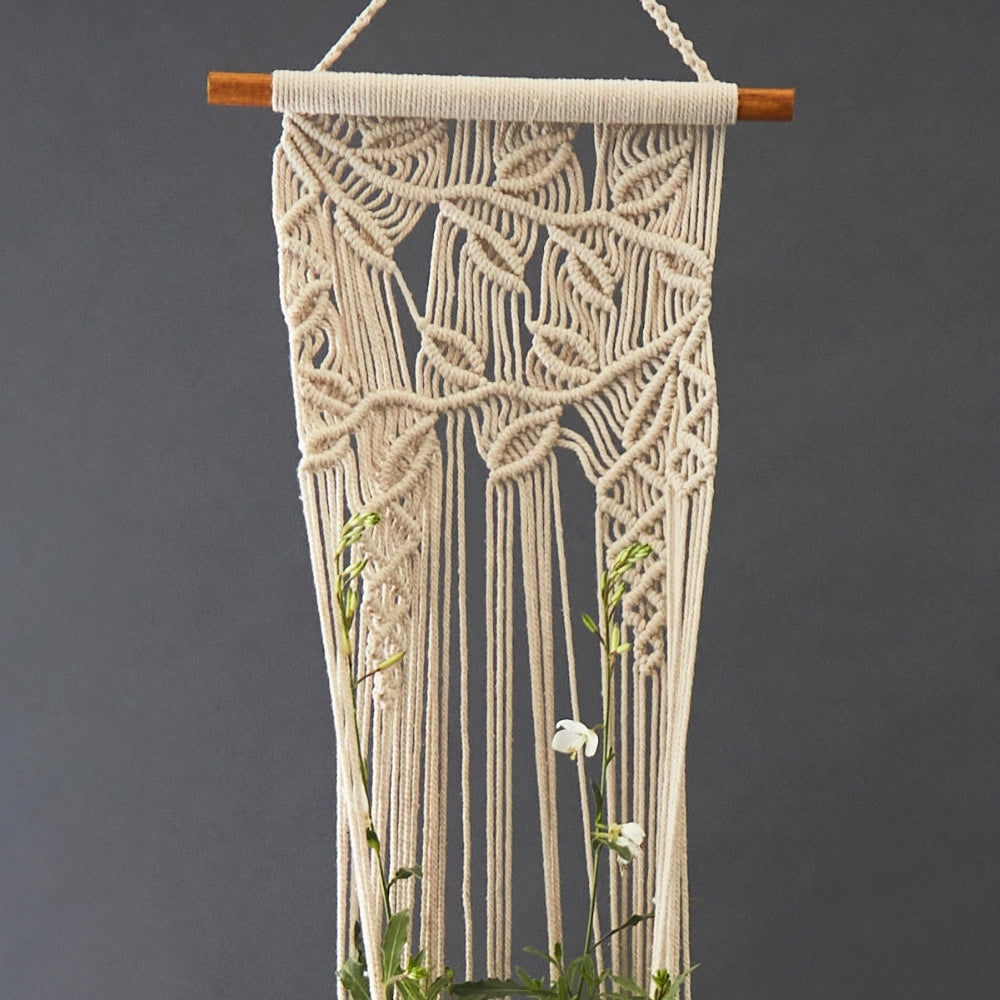 Burgundy Felt Hanging Succulent Planter Set