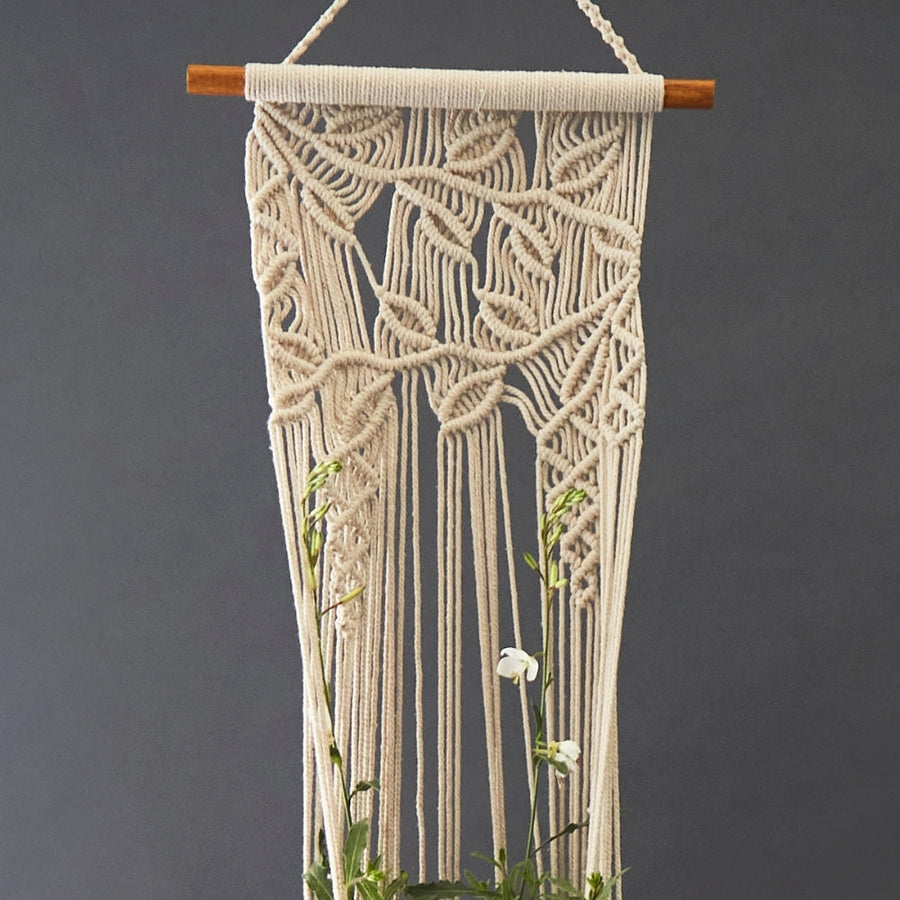 Burgundy Felt Hanging Succulent Planter Set