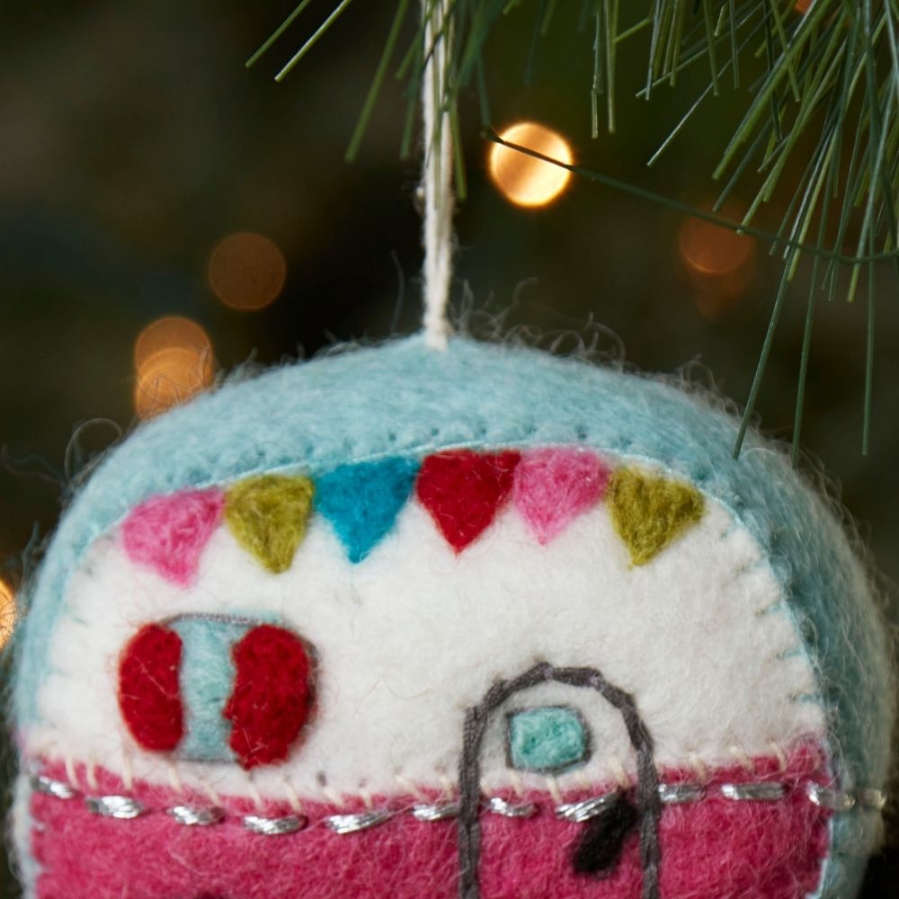 Felt Camper Ornament