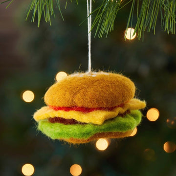 Felt Hamburger Ornament