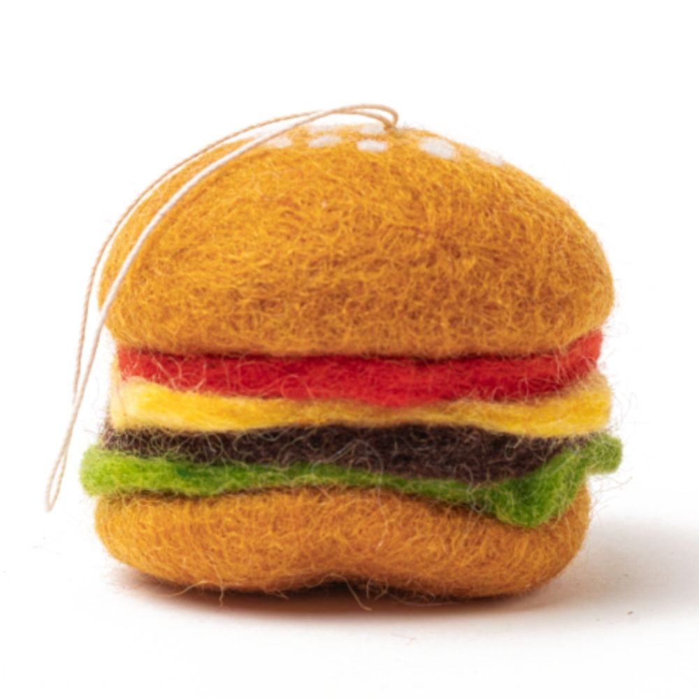 Felt Hamburger Ornament