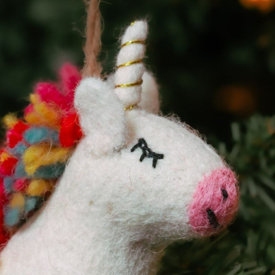 Felt Unicorn Ornament