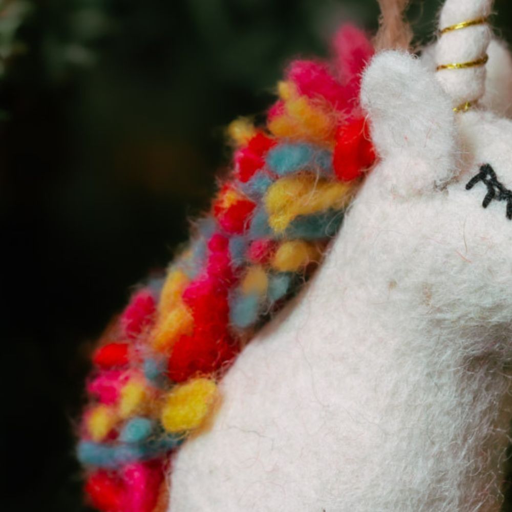 Felt Unicorn Ornament