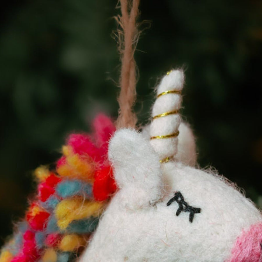 Felt Unicorn Ornament